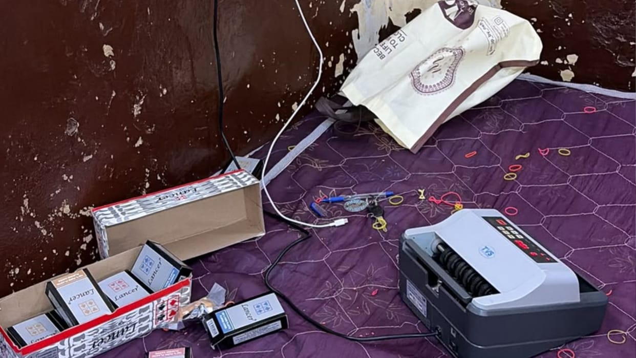 Varanasi police raided Raja Babu hideout and arrested four gamblers