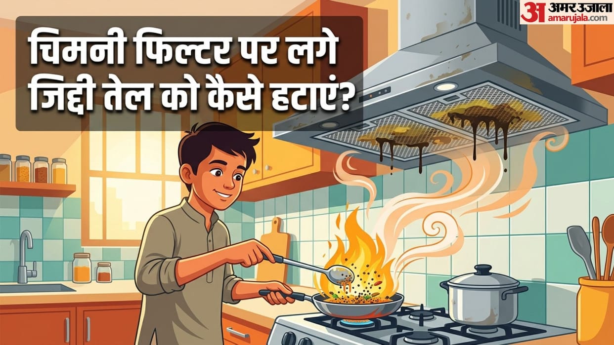 Kitchen Chimney Cleaning: Simple DIY Hacks to Remove Sticky Oil and Grease from Filters Naturally in hindi