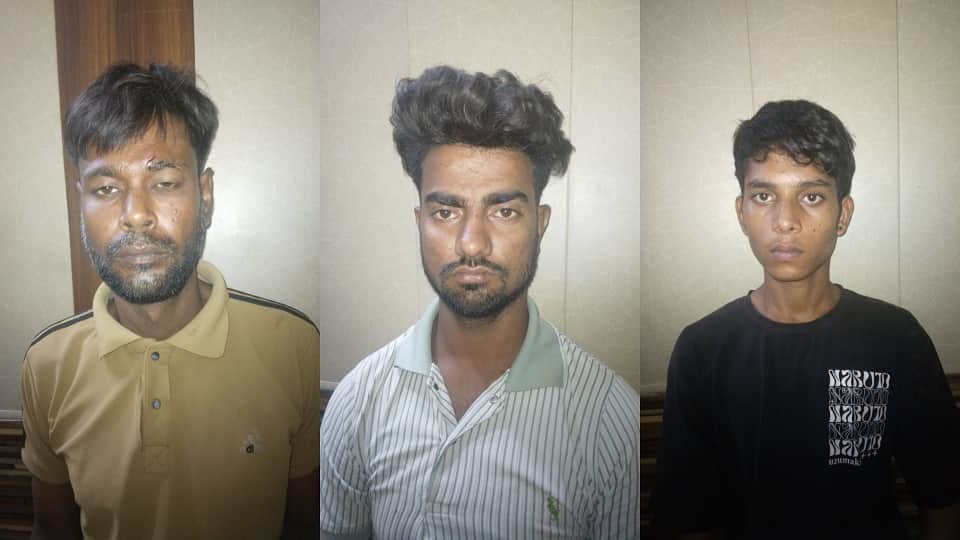 पुलिस गिरफ्त में आरोपी