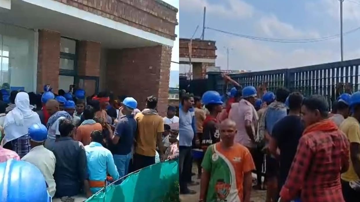 Rajgir Cricket Stadium Construction Halted one thousand Workers On Strike Over Unpaid Wages
