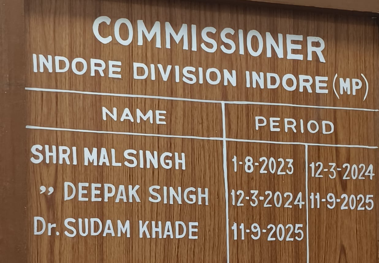 Indore News: The post of Indore Divisional Commissioner has also been affected by the spate of transfers; four