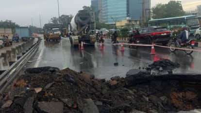 Rain slows down pace in UP: Roads cave in on Kanpur-Lucknow and Purvanchal Expressways; traffic disrupted in s
