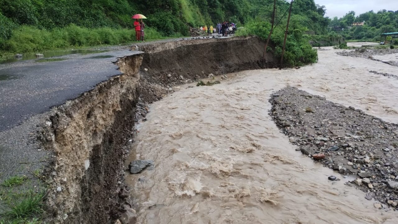 Uttarakhand Rainfall Recorded in Maldevta 233 mm Highways Blocked Flood Threat Char Dham Yatra update