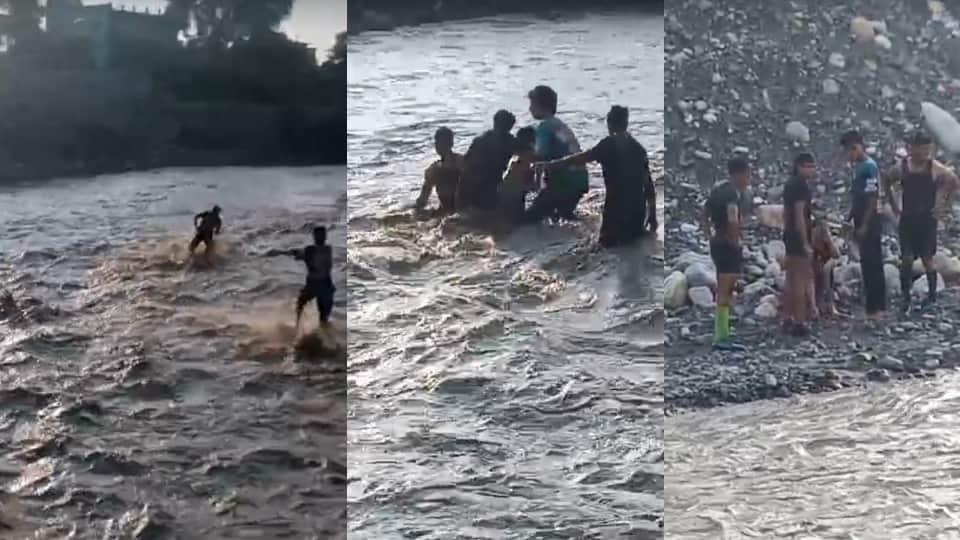 Dehradun News 12-year-old girl was swept away in Jakhan River after slipping soldiers and young men showed bra