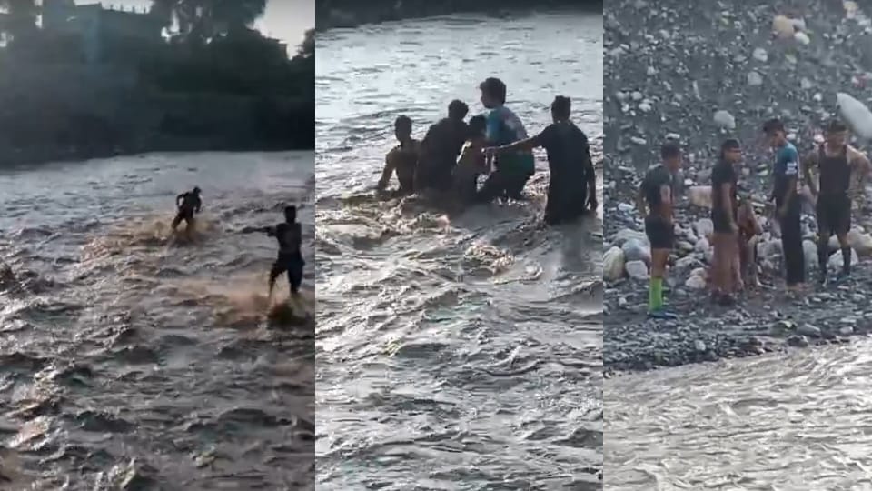 Dehradun News 12-year-old girl was swept away in Jakhan River after slipping soldiers and young men showed bra