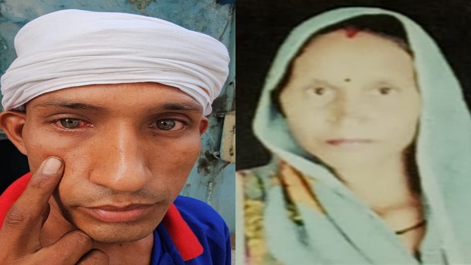 Police tortured auto driver with third degree at police station two people including mother who was trying to