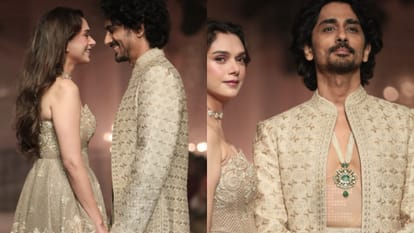 Aditi Rao Hydari And Siddharth Shukla Dazzled As They Walked The Ramp Hand In Hand Video Goes Viral