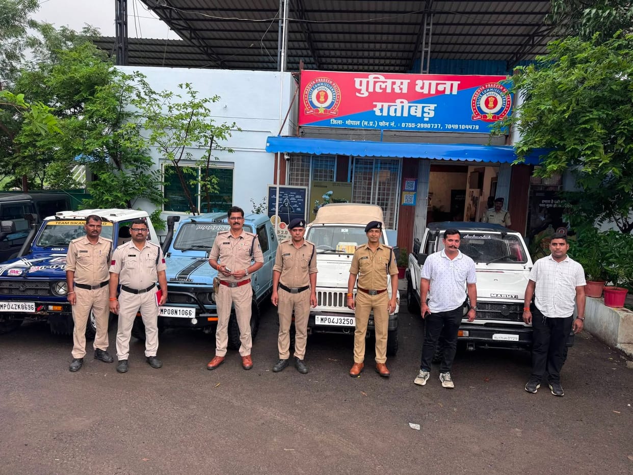 MP News: Police take action against mud rally at Kaliasot Wetland; 10 vehicles seized, FIRs registered against