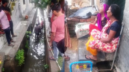 इसी नाले में गिरा था मासूम बच्चा