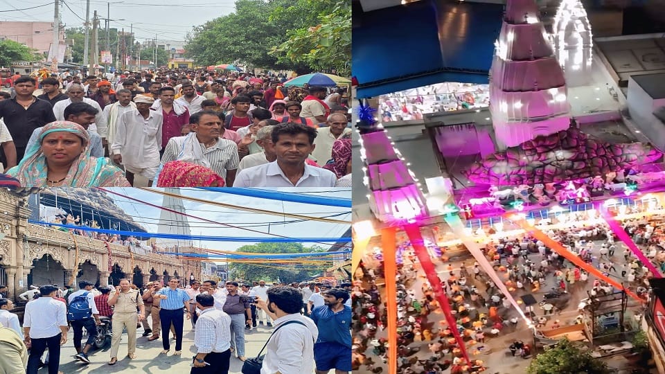 Crowd of devotees throng Mudiya Mela in Govardhan in Mathura