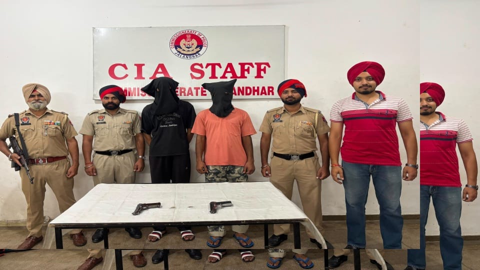 जालंधर पुलिस ने दो शूटर किए गिरफ्तार