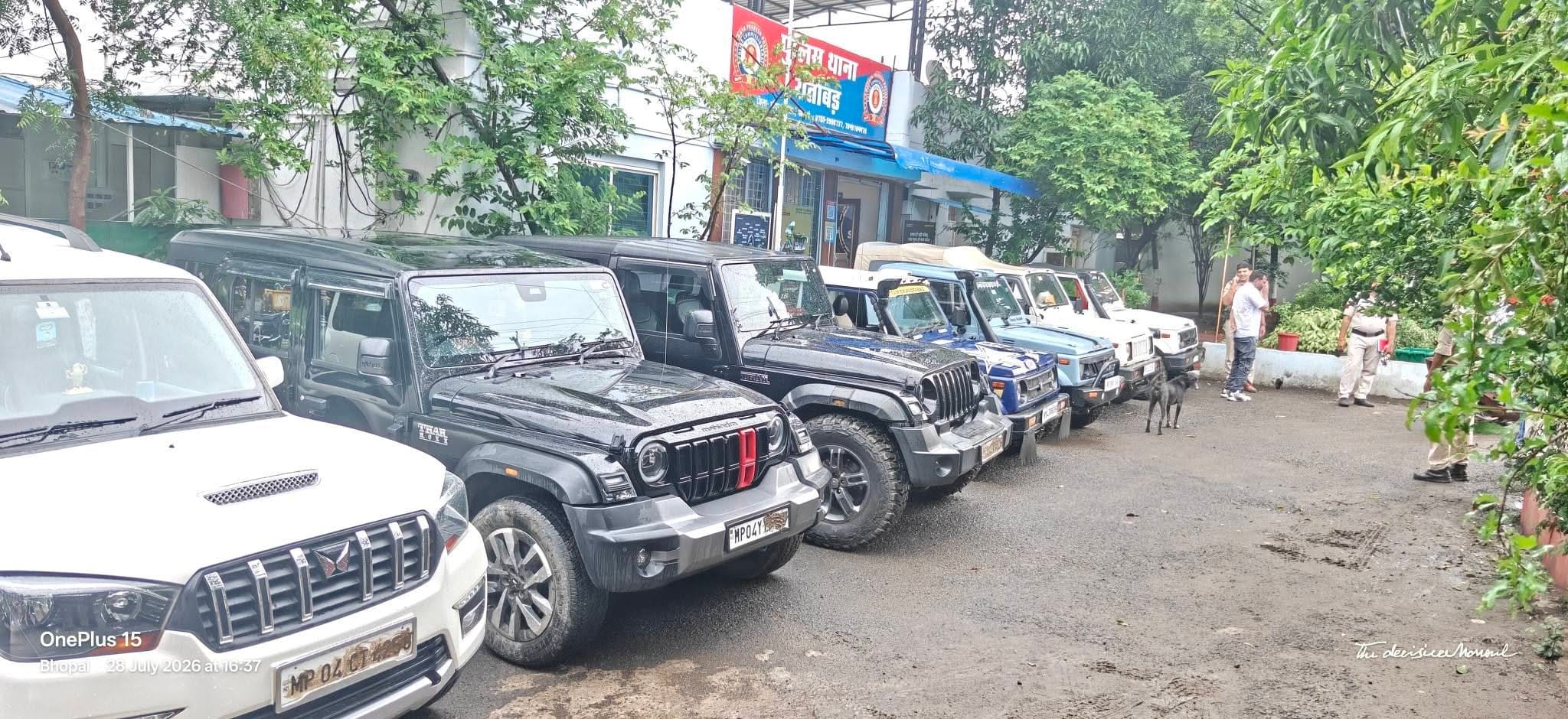 MP News: Police take action against mud rally at Kaliasot Wetland; 10 vehicles seized, FIRs registered against