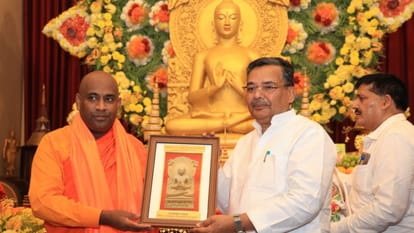 Buddhist monks and scholars from India and abroad gather in Sarnath varanasi message Buddha resonates