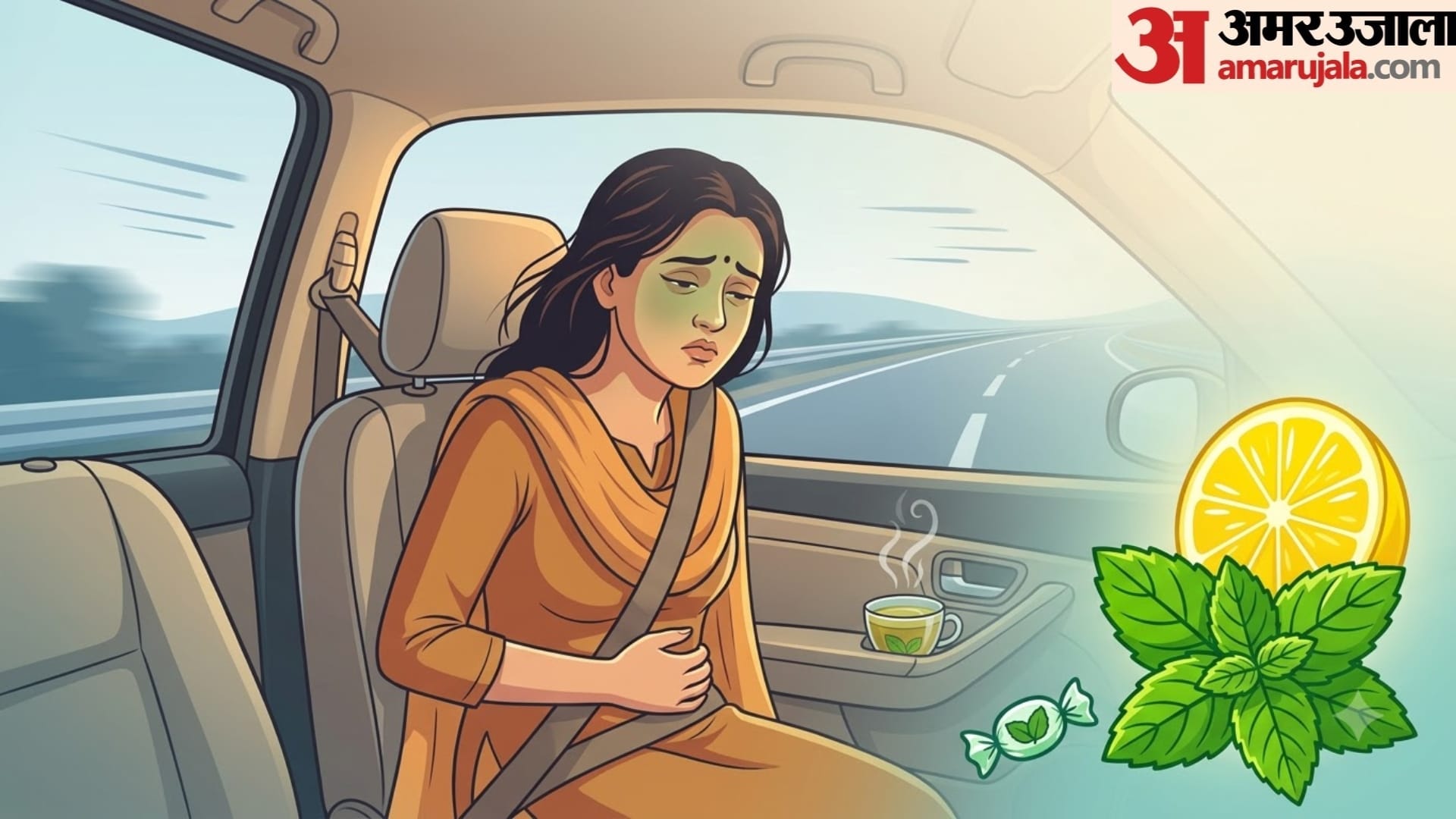 motion sickness treatment in hindi how to stop vomiting while travelling