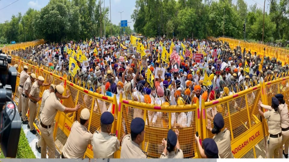 Waris Punjab De march to Chandigarh today Demand for MP Amritpal Singh release