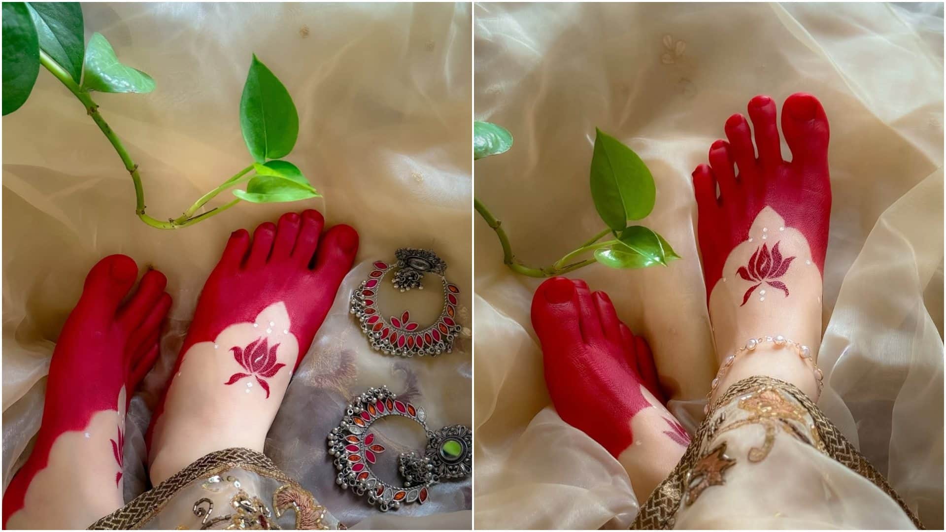 Sawan 2026 Solah Shringar Latest Foot Mahawar Design For Feet