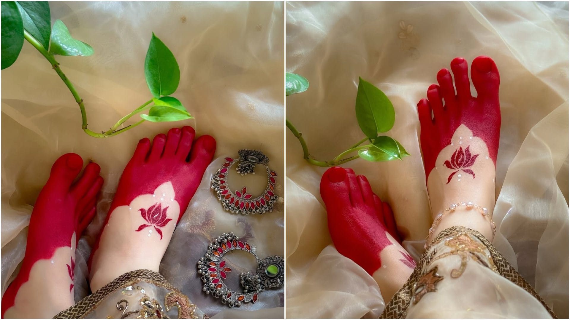 Sawan 2026 Solah Shringar Latest Foot Mahawar Design For Feet