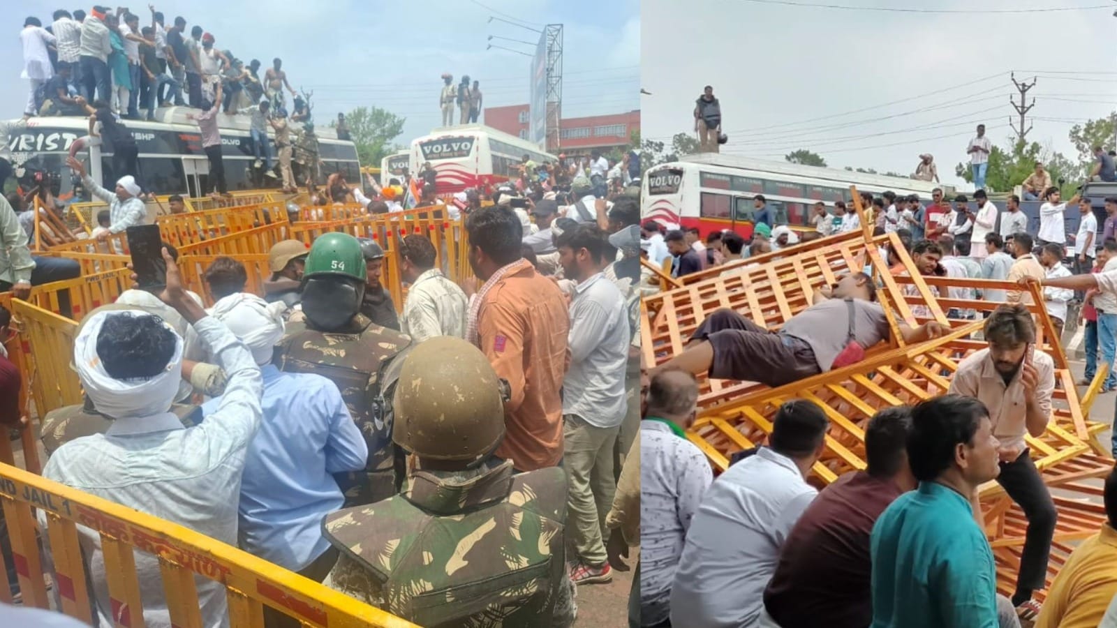 उग्र हुआ किसानों का आंदोलन।