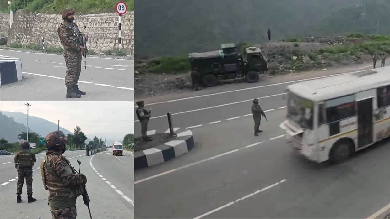 convoy of 23rd batch of Amarnath Yatra departed from Chandrakot amidst tight security