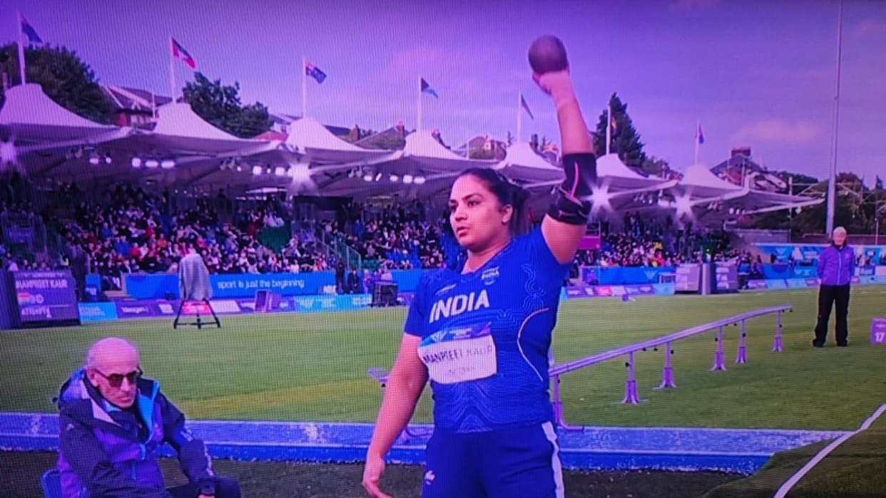 Commonwealth Games: Ambala's Manpreet misses out on a medal, finishes fourth in the shot put final.