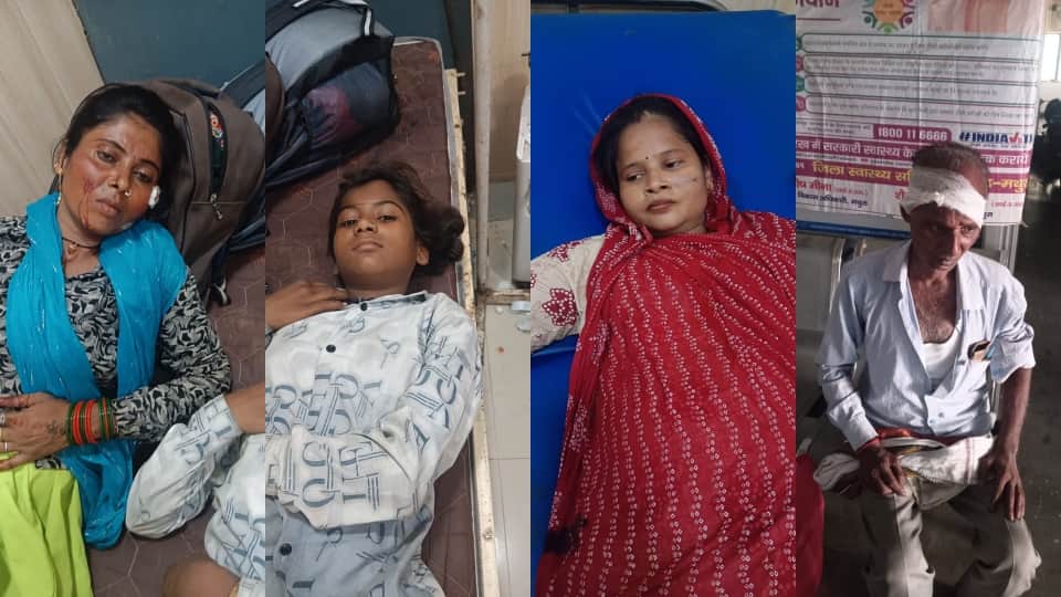 अस्पताल में भर्ती घायल