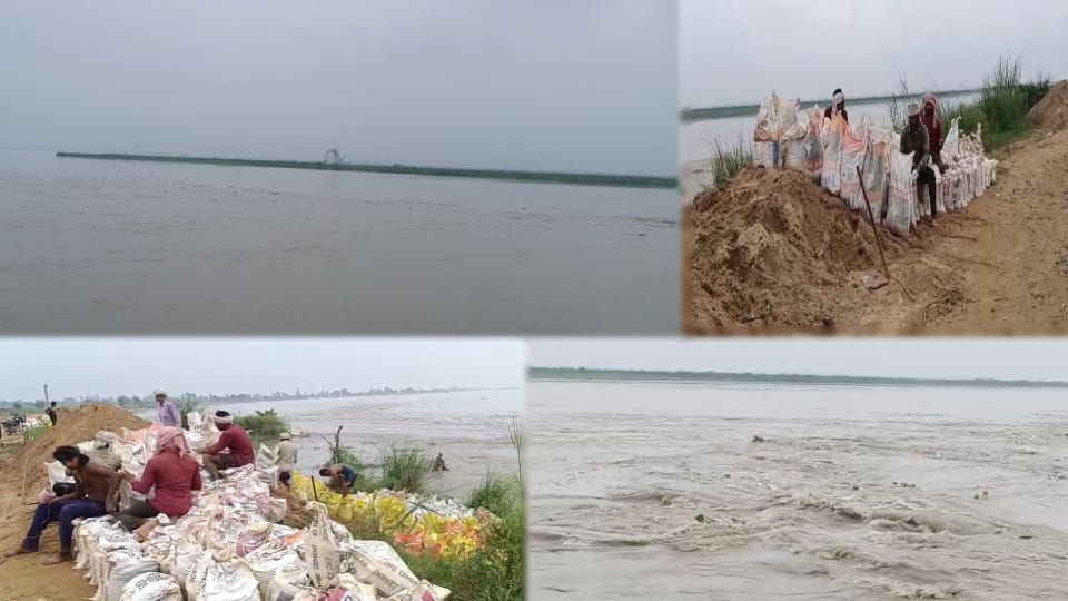 Meerut: Ganga Discharge Rises to 1.90 Lakh Cusecs, Alert Issued in Hastinapur Floodplain