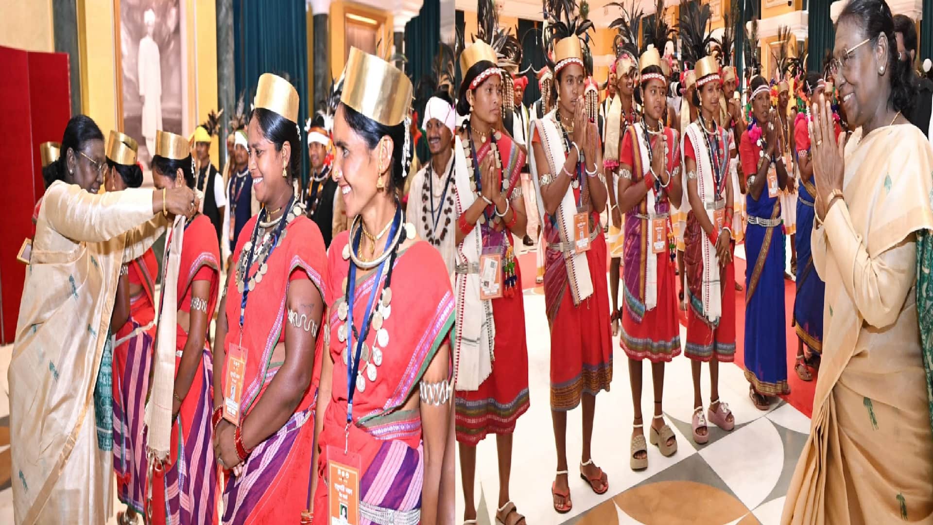 राष्ट्रपति ने स्वयं अतिथियों को भोजन परोसकर किया उनका सम्मान