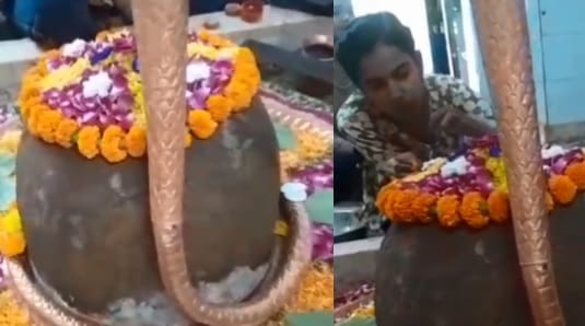 Kanpur Ghatampur crowds of devotees thronged  Shiva temples chants of Har Har Mahadev echoed all around