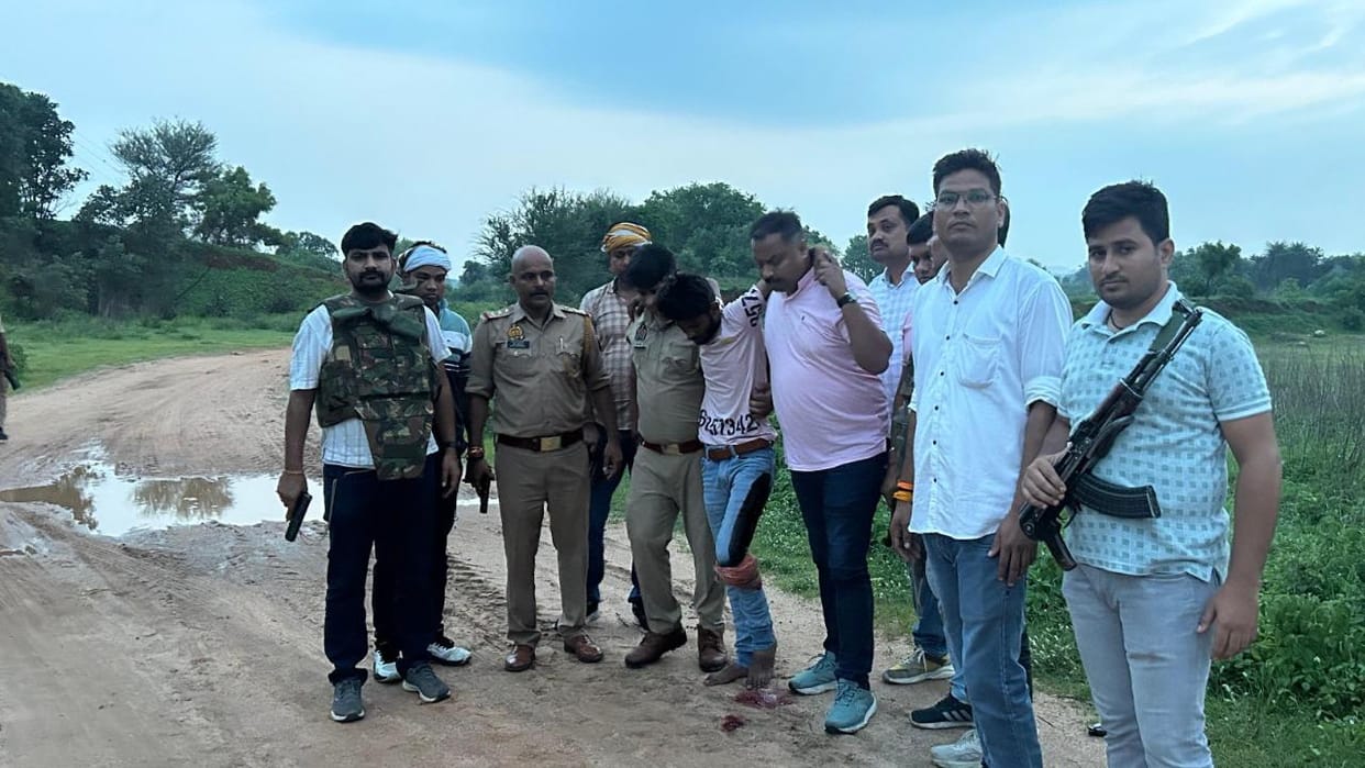 Jhansi: Shooter arrested in Sanjay murder case, injured in leg by bullet during encounter