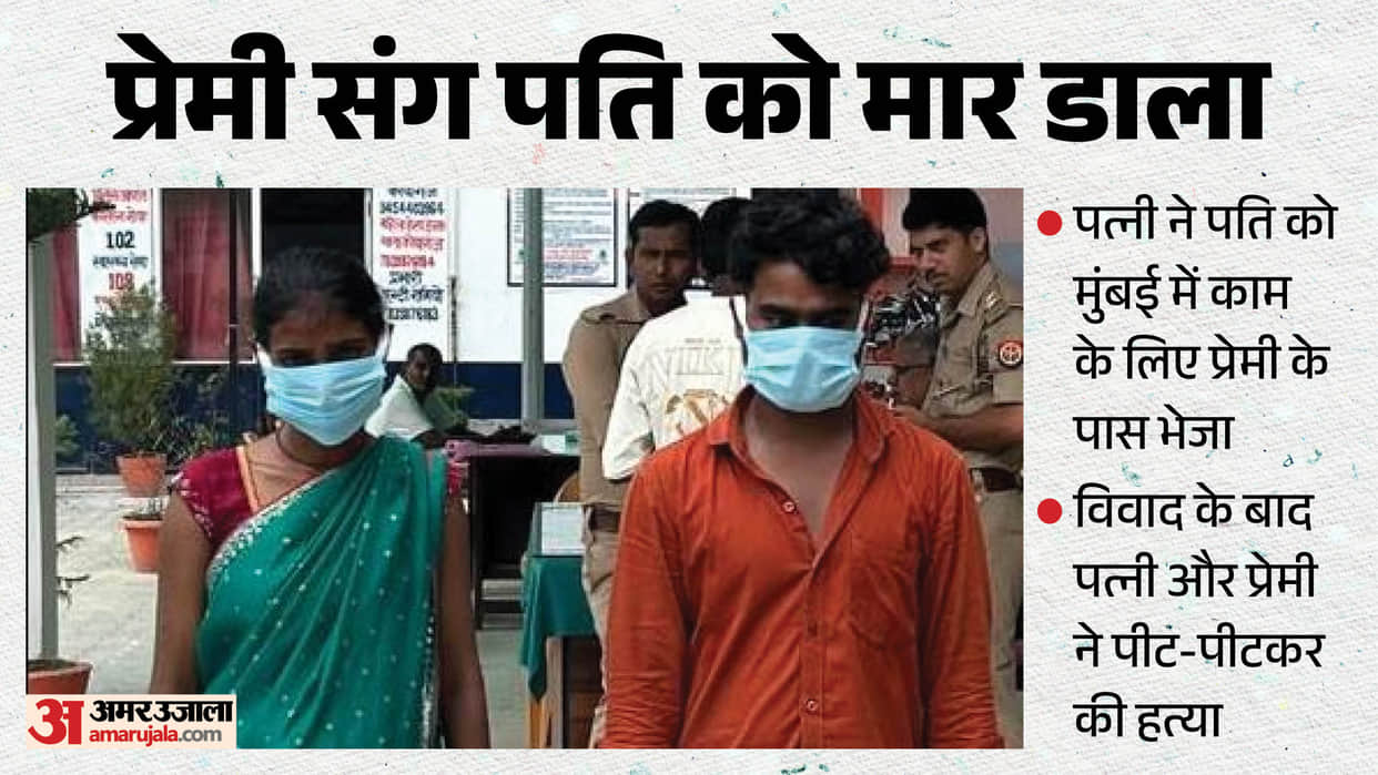 Husband murdered in mau of UP Wife kills him in collusion with lover