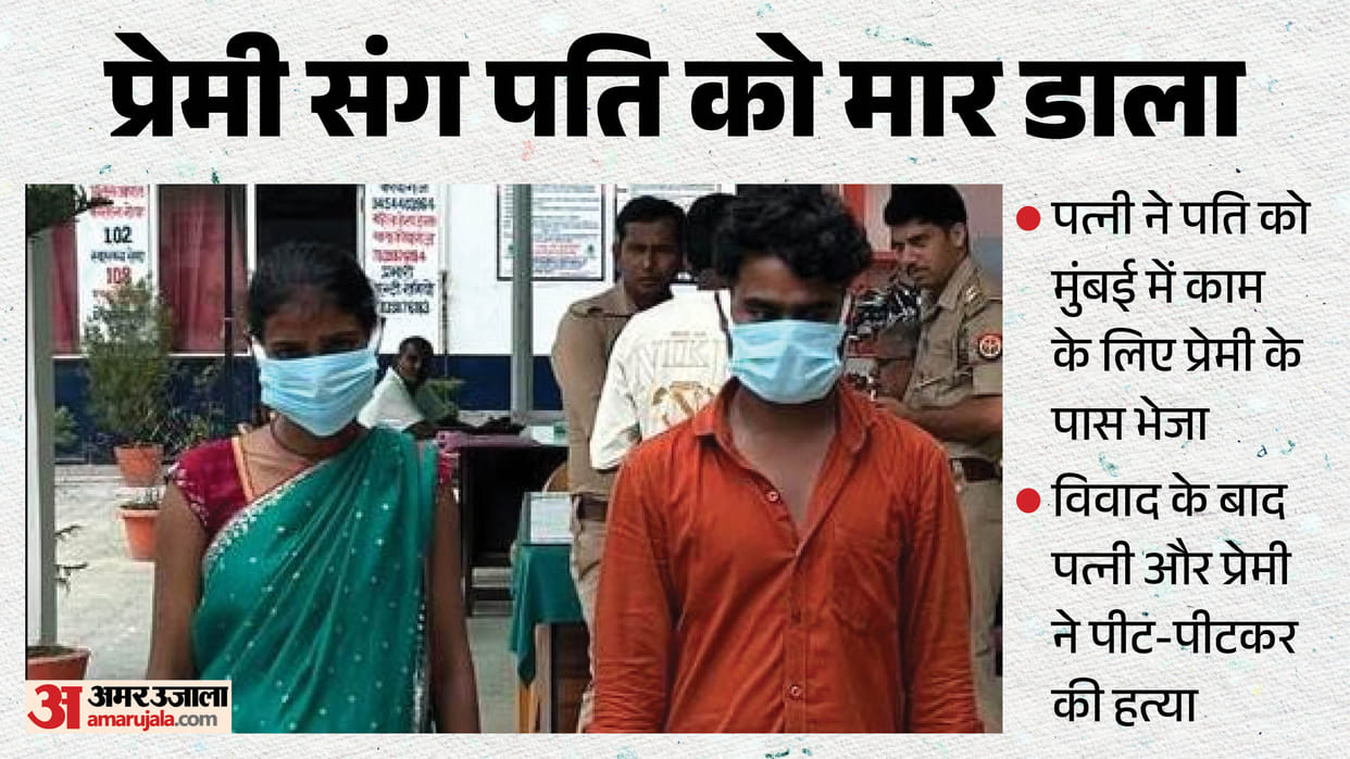Husband murdered in mau of UP Wife kills him in collusion with lover