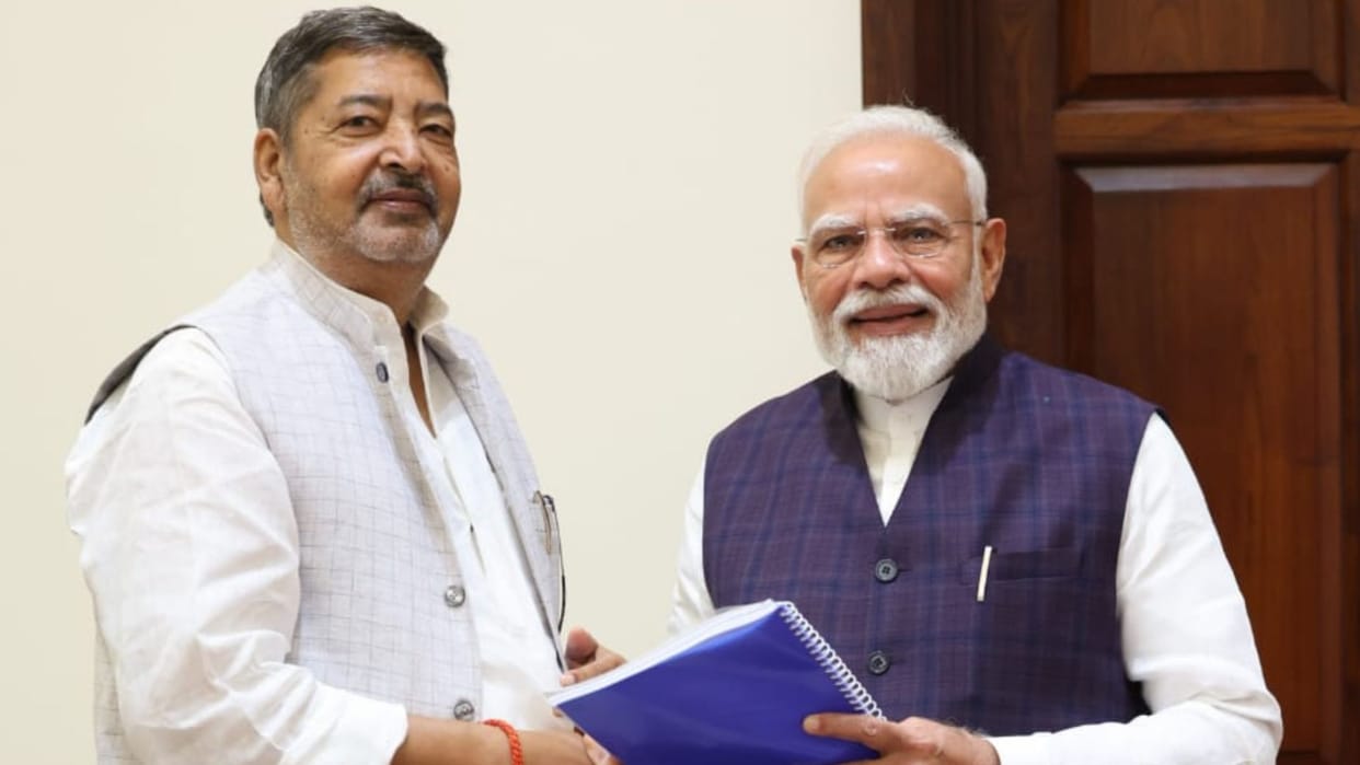 SP MP from Chandauli hands over letter to PM Modi raises issues concerning Theosophical Society and farmers