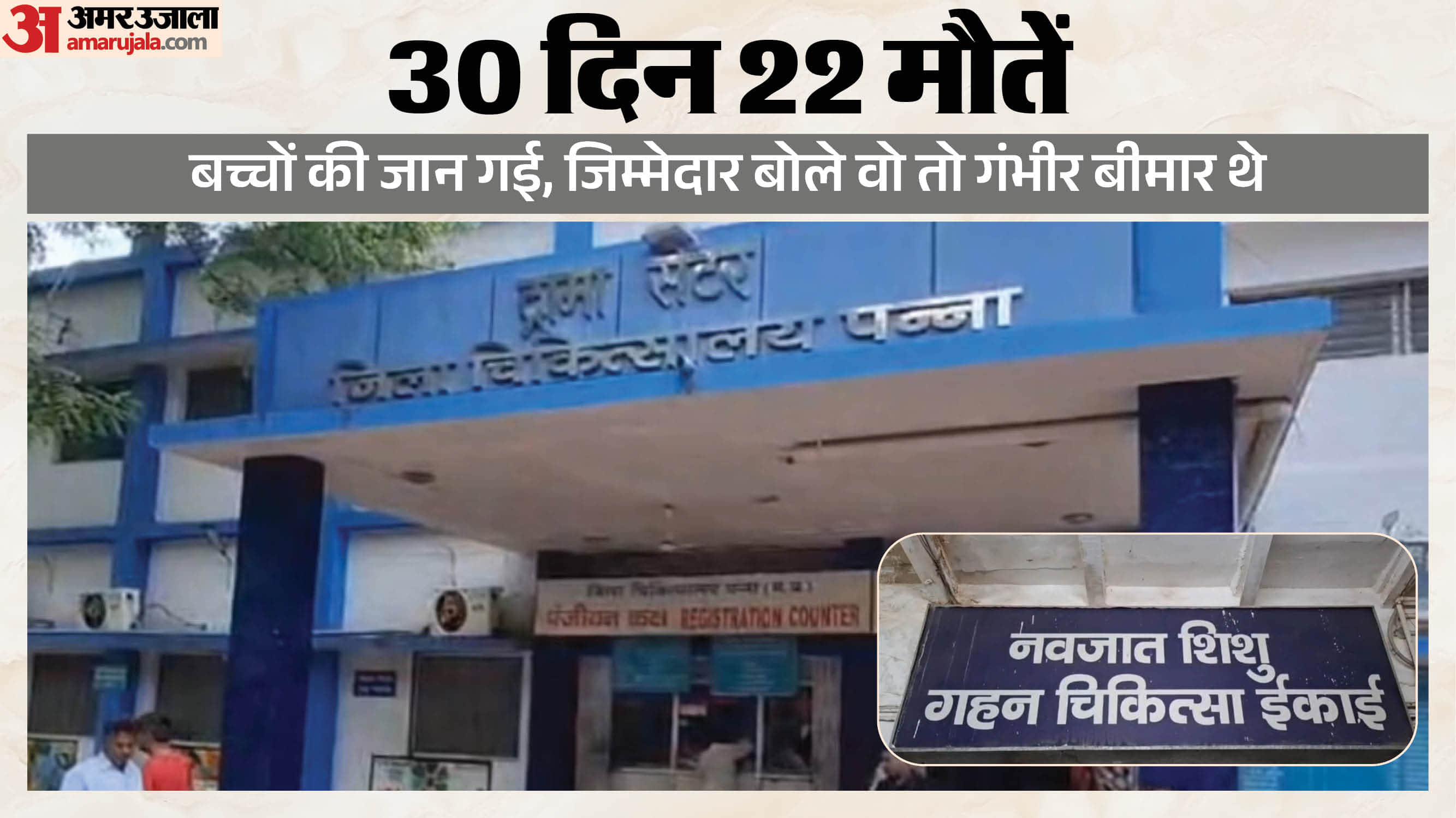 पन्ना जिला अस्पताल में 22 बच्चों की मौत से हड़कंप मच गया है।