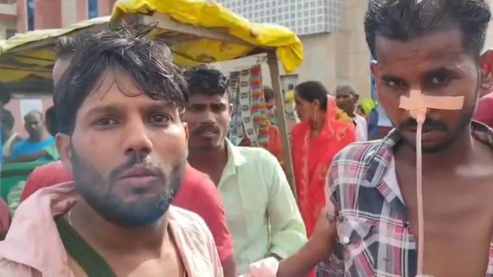 परिजनों के साथ मरीज