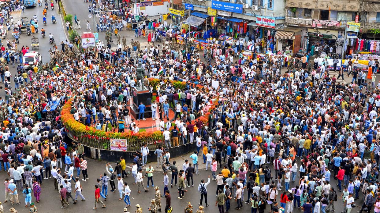 Uproar over JPSC exam Thousands of students protest alleging irregularities and demanding cancellation