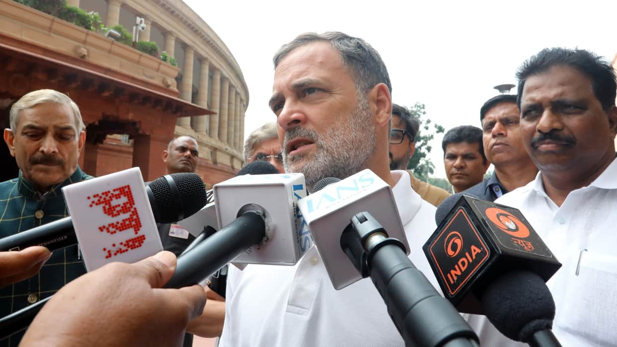 Rahul says Amit Shah's absence from Parliament 'reeks of guilt'
