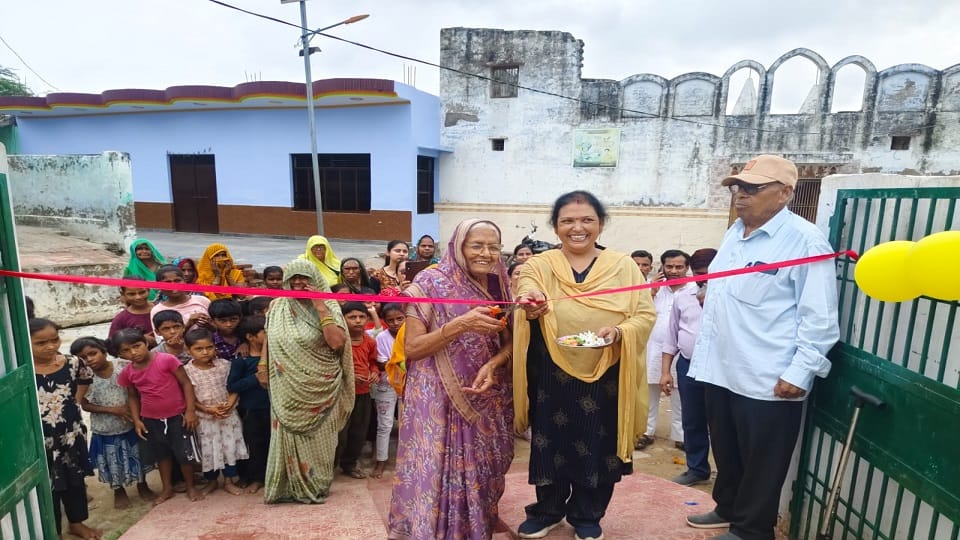 New School Building Inaugurated on Guru Purnima at Kurra Chittarpur School