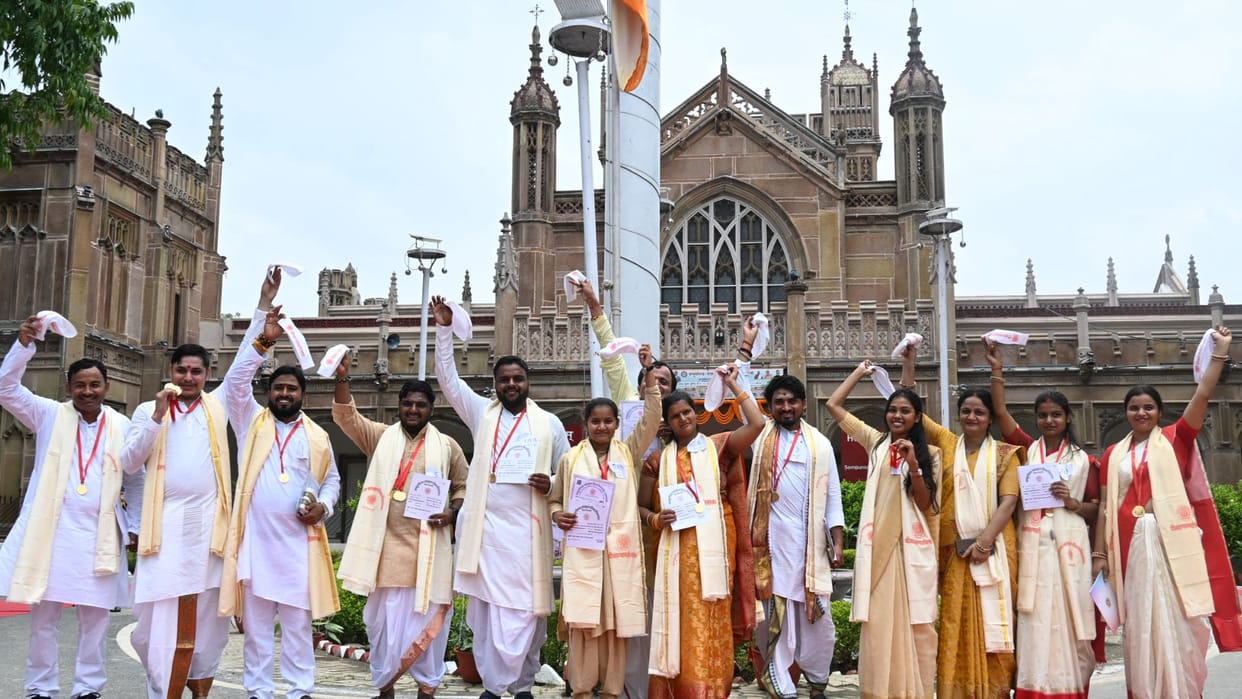 Sampurnanand Sanskrit University Convocation Ceremony 51 medals awarded to 29 meritorious students