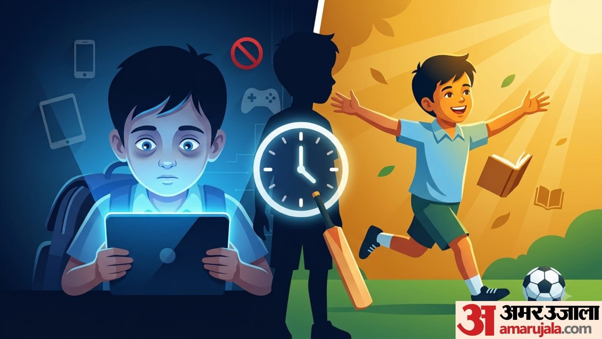 how much screen time is healthy according to age in hindi