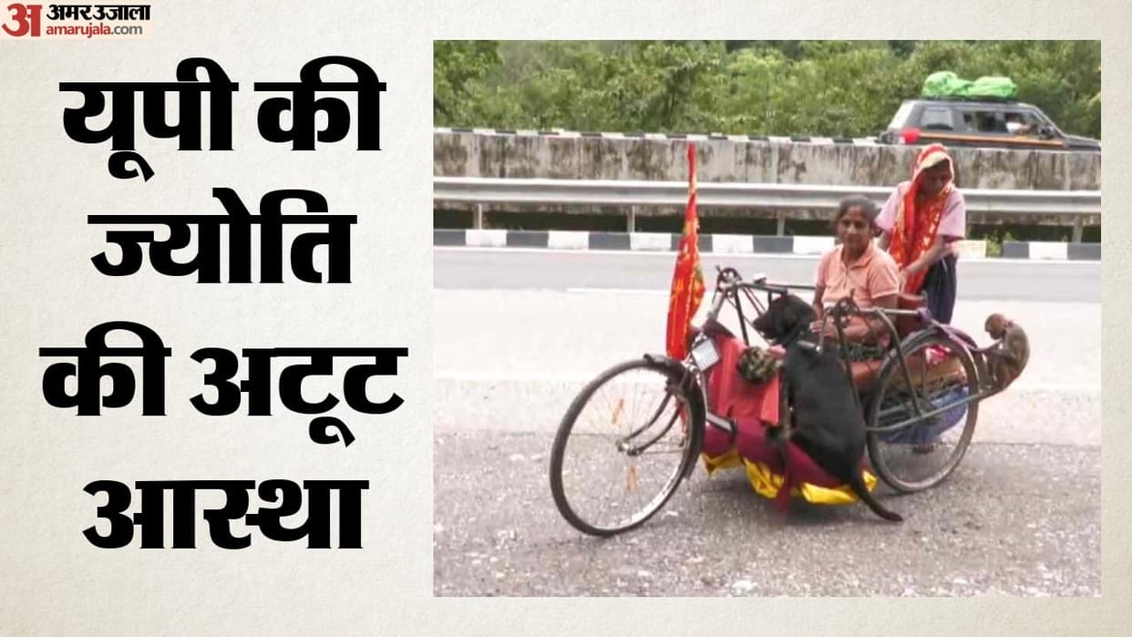Mata Machail Yatra jyoti makes journey for third time on hand-operated tricycle