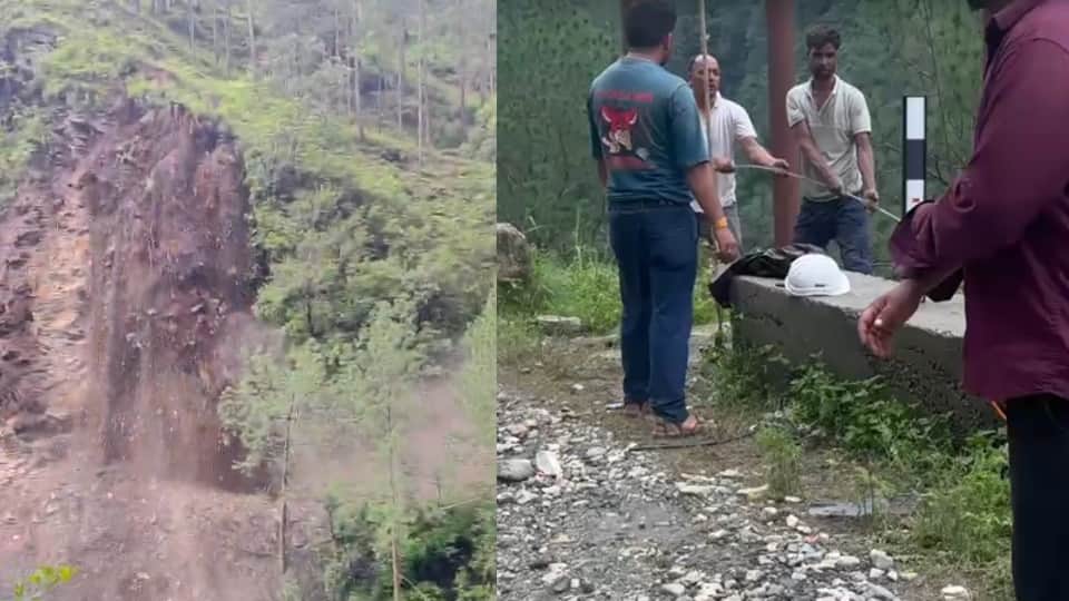 उत्तरकाशी में भूस्खलन