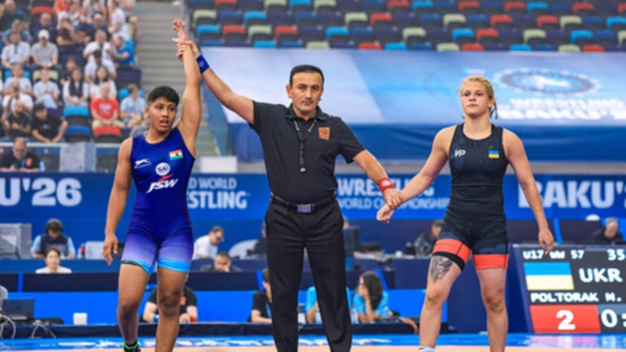 Nikita Sehrawat settled for a silver Kamna Babal and Garima bagged bronze medals at U17 World Championships