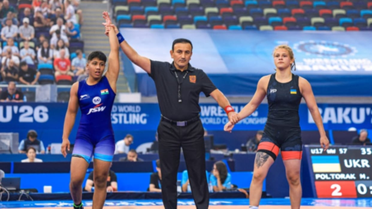 Nikita Sehrawat settled for a silver Kamna Babal and Garima bagged bronze medals at U17 World Championships