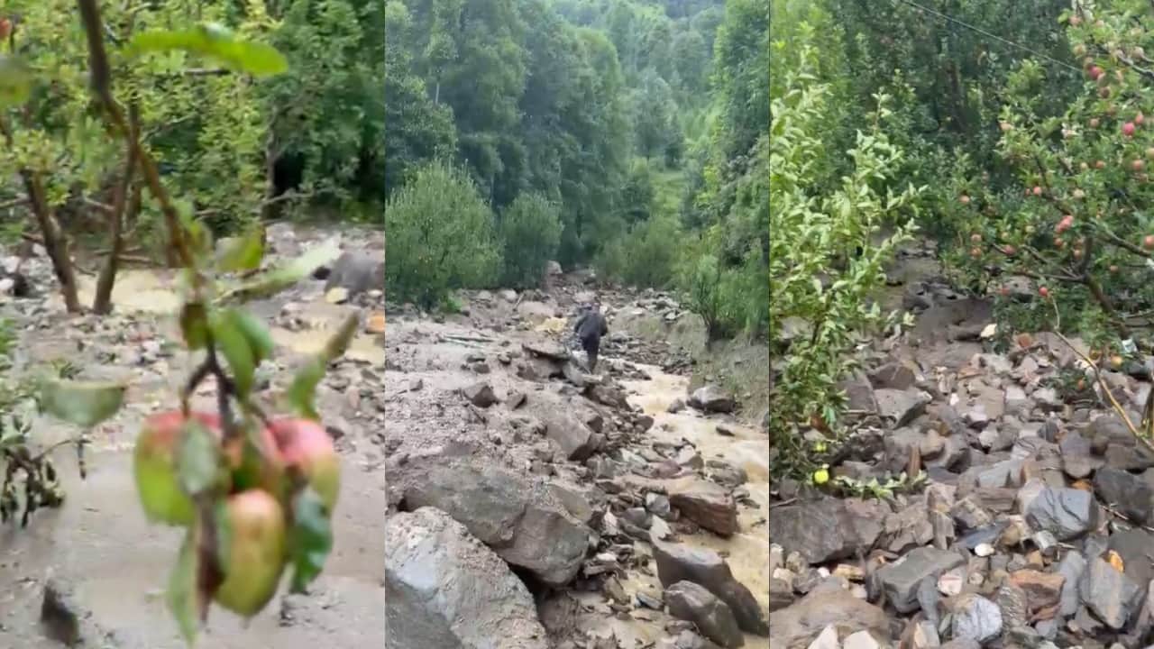 बुरुआ के शिलिंग नाले में बादल फटा
