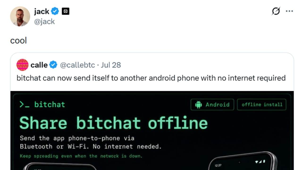 bitchat offline app install without internet play store github bluetooth feature explained