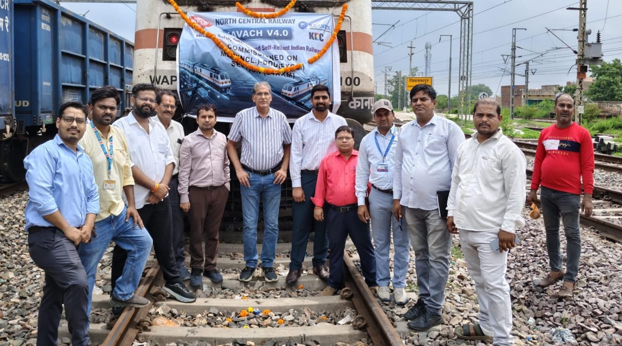 Kanpur DDU Junction rail section equipped with Kavach 4.0 over 250 trains to benefit ensuring safer operations