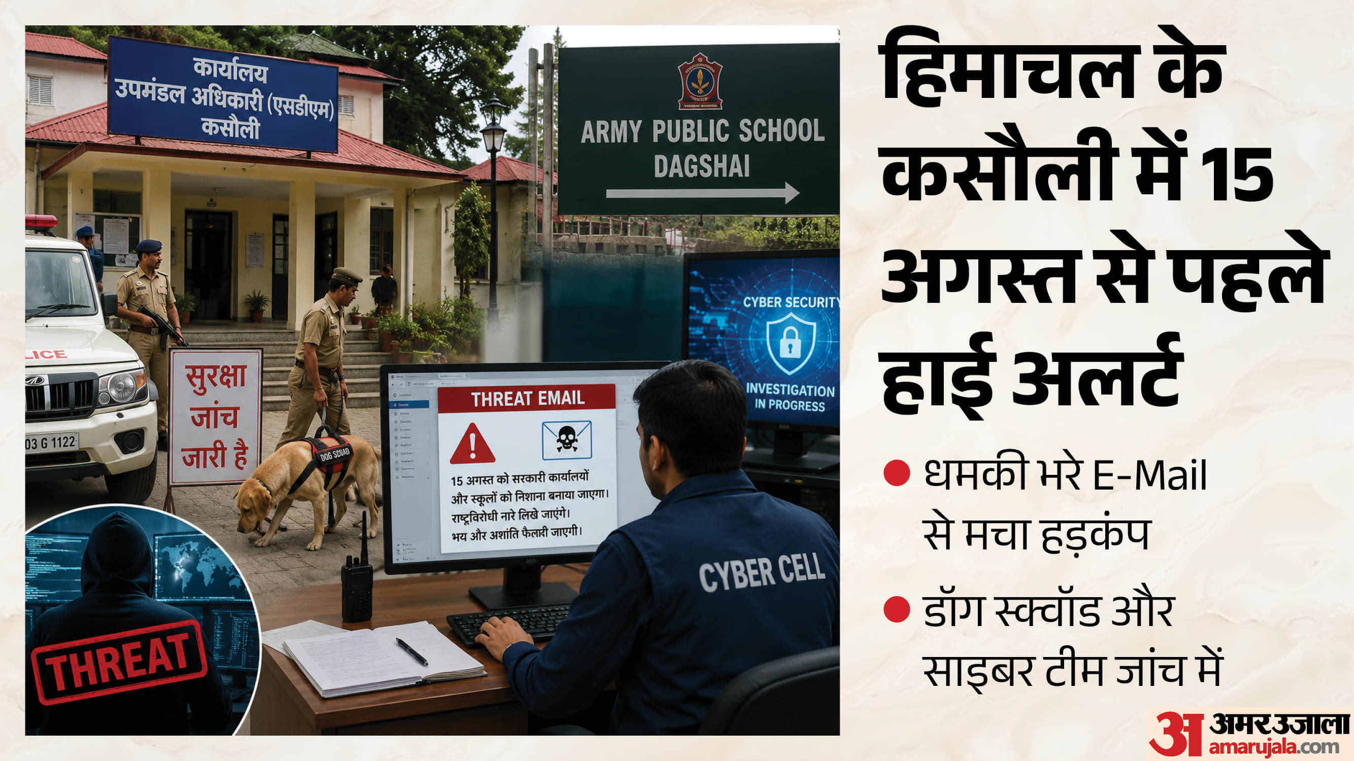 कसौली में हाई अलर्ट