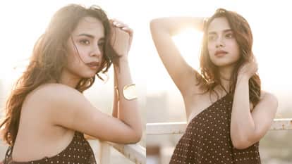 Nitanshi goel Shares her stunning and stylish Photos Polka Dot Print Dress goes Viral