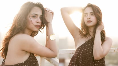 Nitanshi goel Shares her stunning and stylish Photos Polka Dot Print Dress goes Viral