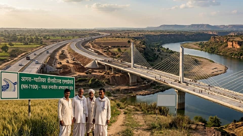 Six lane expressway